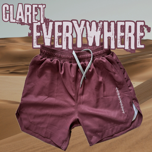 Claret Everywhere Combat Shorts