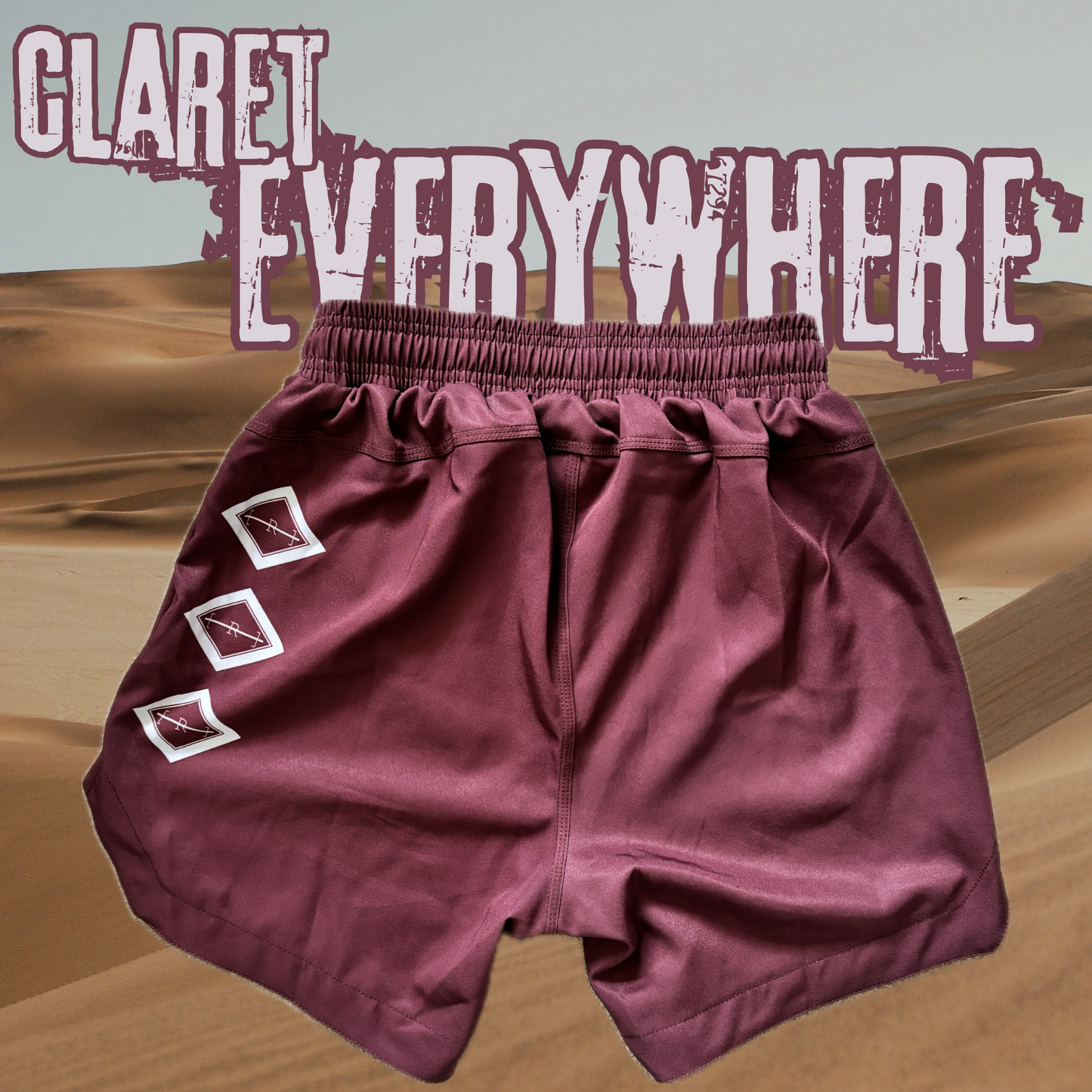 Claret Everywhere Combat Shorts
