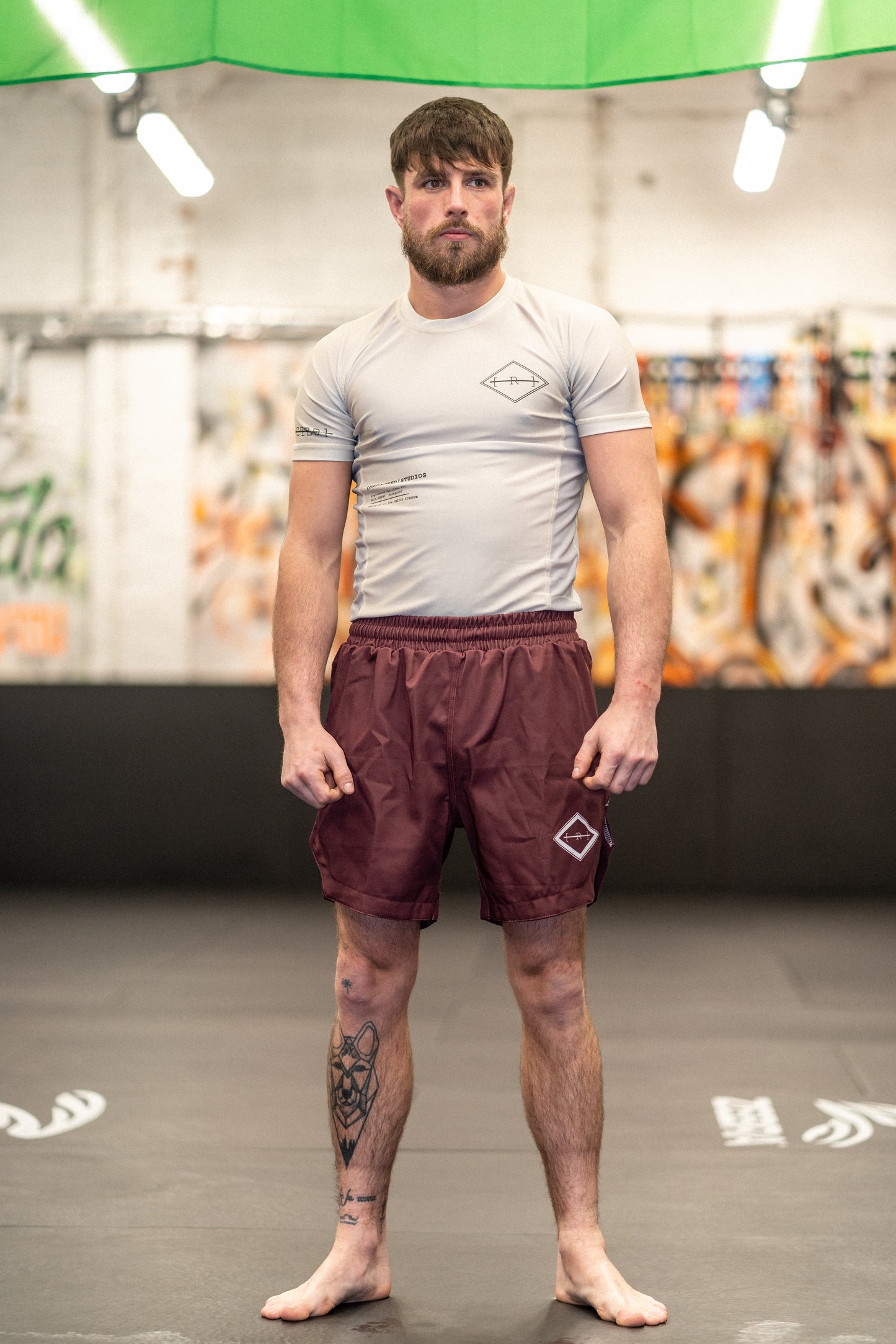 Claret Everywhere Combat Shorts