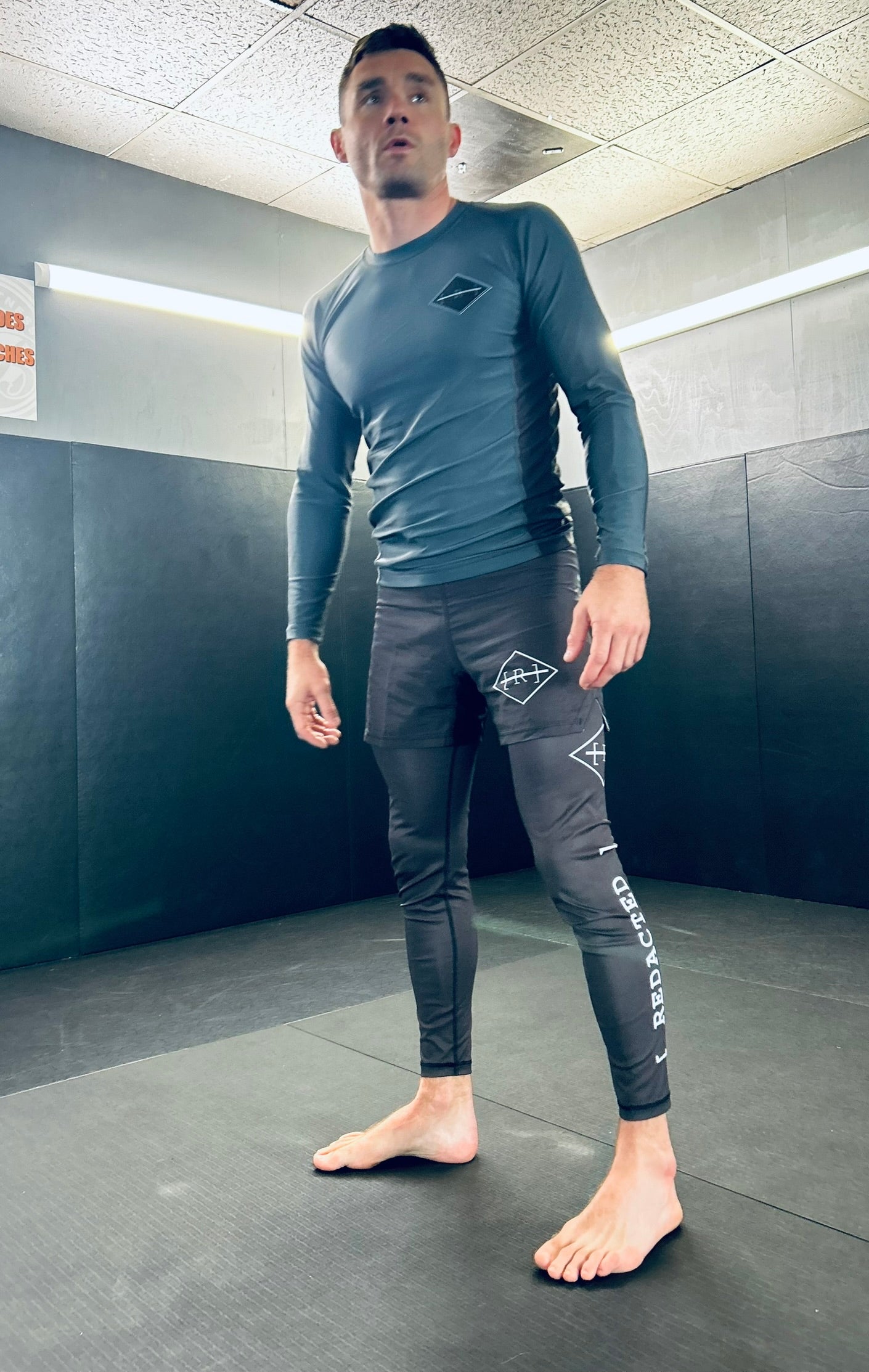 Smoke Signals Grey Long Sleeve Rashguard